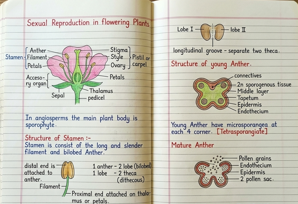 Class 12th Biology English Medium Handwritten Notes, Topper's notes, Colourfull notes 2 Class 12th Biology English Medium Handwritten Notes, Topper's notes, Colourfull notes - Image 2